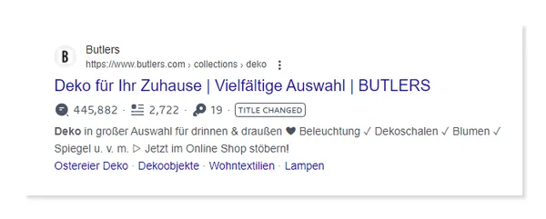 Meta Beschreibung von Butlers