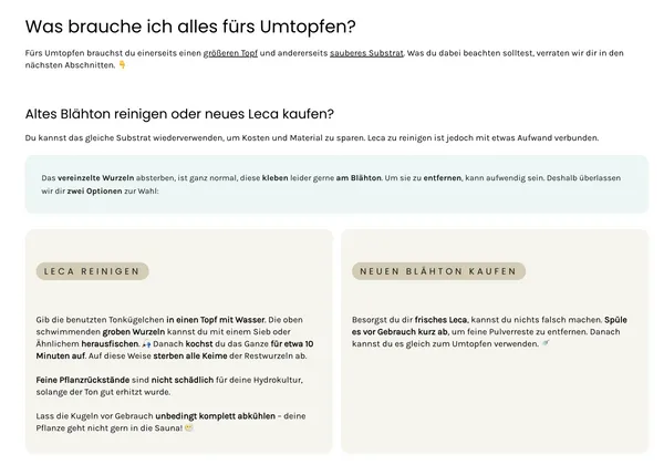 Beispiel Blogartikel von https://www.feey-pflanzen.de/blogs/pflanzen-blog/pflanzen-in-hydrokultur-umtopfen