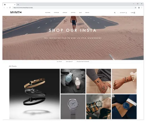 Shop My Insta- Seite von MVMT Watches