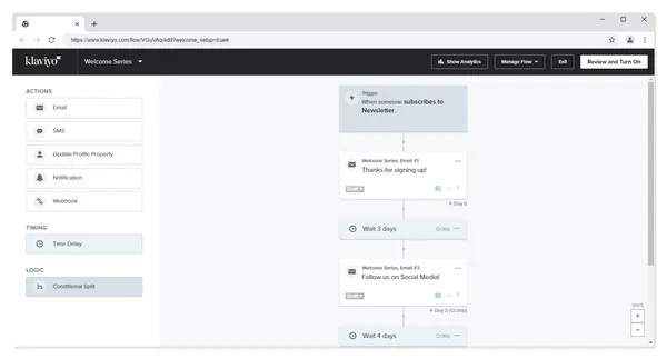Klaviyo Flows