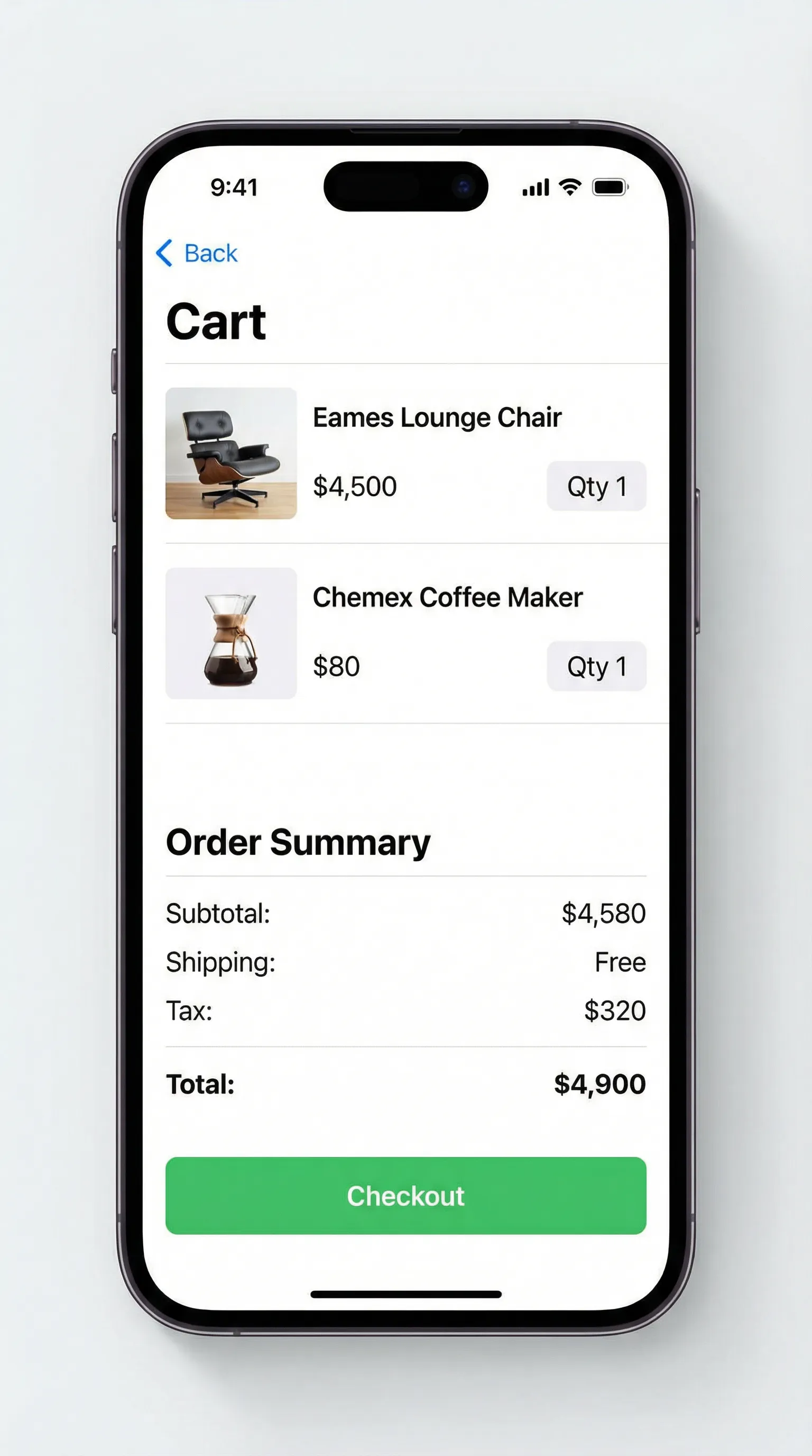 Warenkorb und Checkout