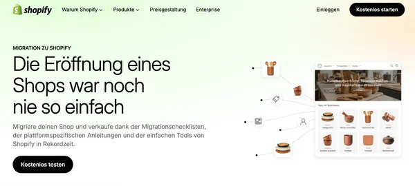 Screenshot Shopify Migration