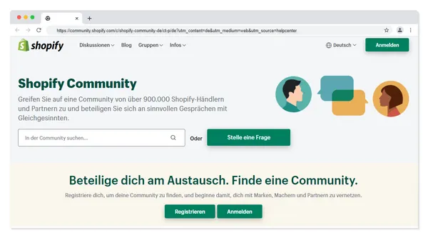 Shopify Community - Austausch und Hilfestellung in der Community finden