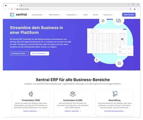 ERP System von xentral