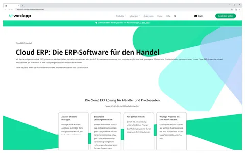 Warenwirtschaftssystem Weclapp