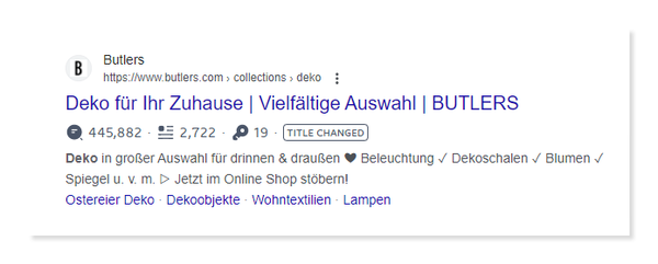 Meta Beschreibung von Butlers