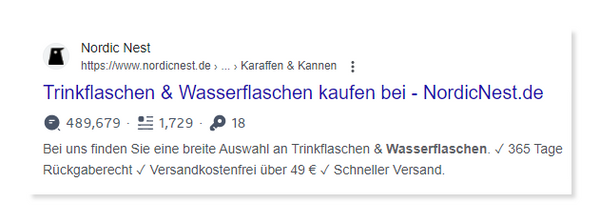 Meta Beschreibung von Nordic Nest