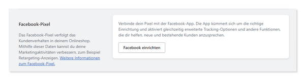 Integration des Facebook Pixel auf Shopify