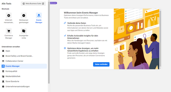 Events Manager von Facebook