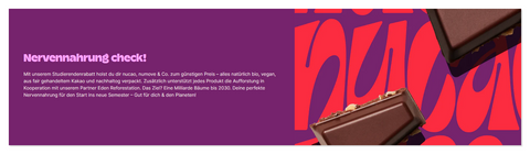 Landing Page von the nu company