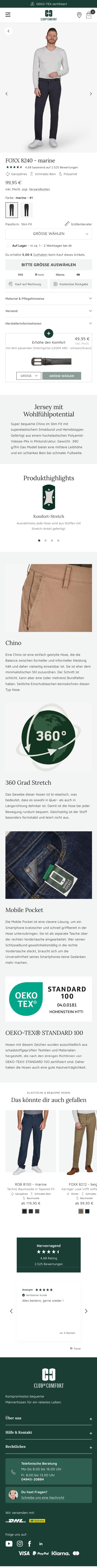 Club of Comfort Produktdetailseite