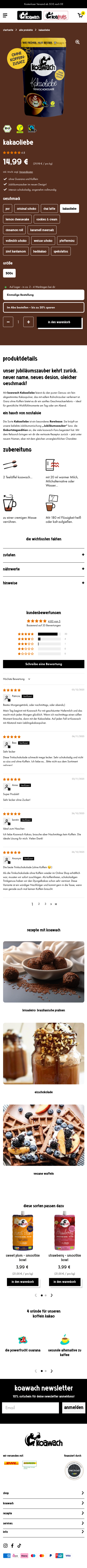 Koawach Produktdetailseite